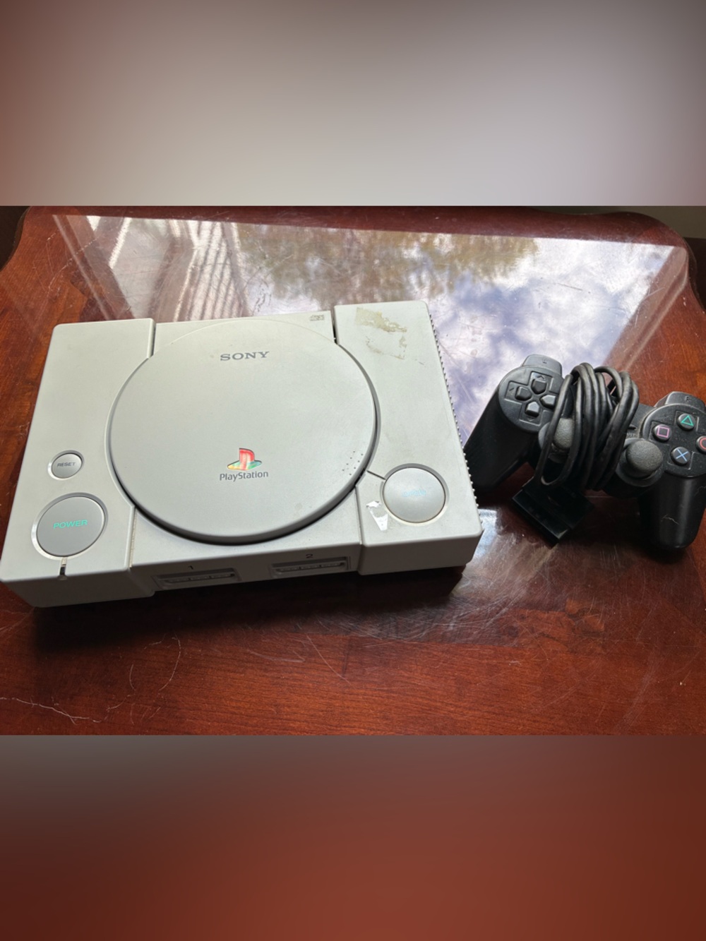 Sony PS1 PlayStation Console SCPH-7501 Gray Tested Working No Cables